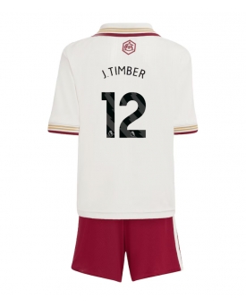 Arsenal Jurrien Timber #12 Maglia Gara Terza Repliche 2025-26 Bambino Maniche Corte